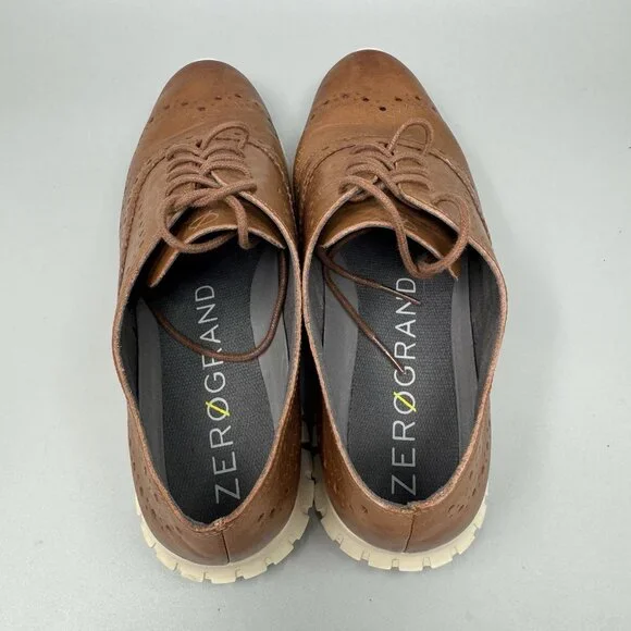 Cole Haan Zerogrand Womens Brown Leather Oxford Shoes Size 7B #W14476 Wingtip Amazon.com | Cole Haan Women main image 4